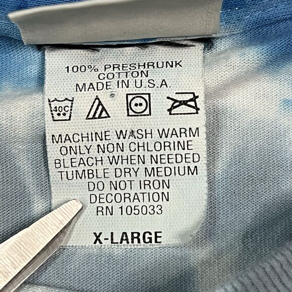 Vintage Lee Sports Tie Dye Chicago Cubs All Over Print Shirt Sz XL Single Stitch - Picture 5 of 11